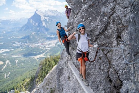 Small-Group Guided Via Ferrata Climbing with Banff's Best Views